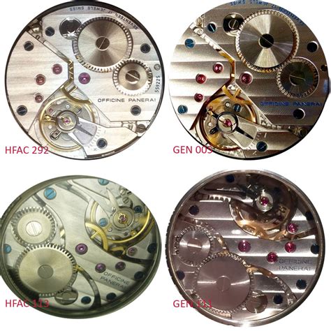 Side by side OEM ETA vs. REP parts on the 6497 movement for 